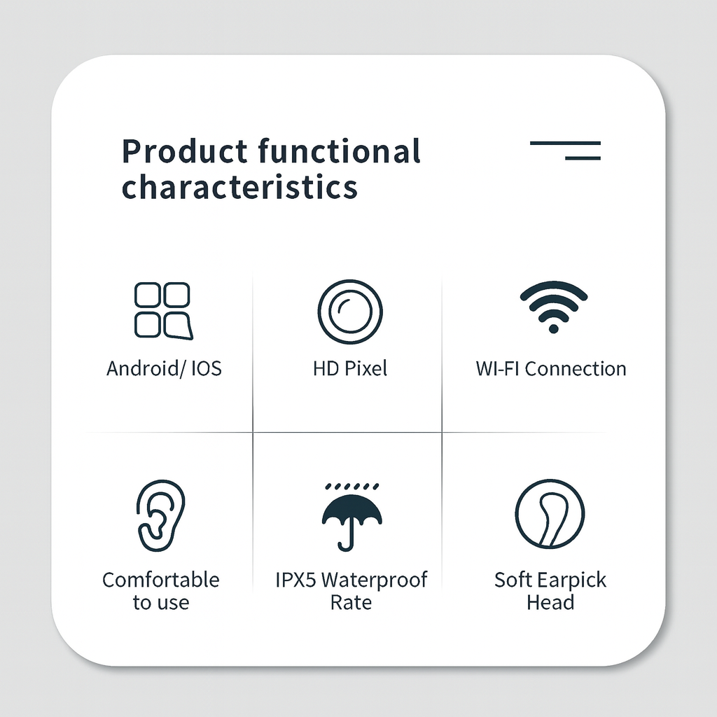 Wireless Otoscope Ear Cleaner with HD Camera & LED Lights - SmrtNesT