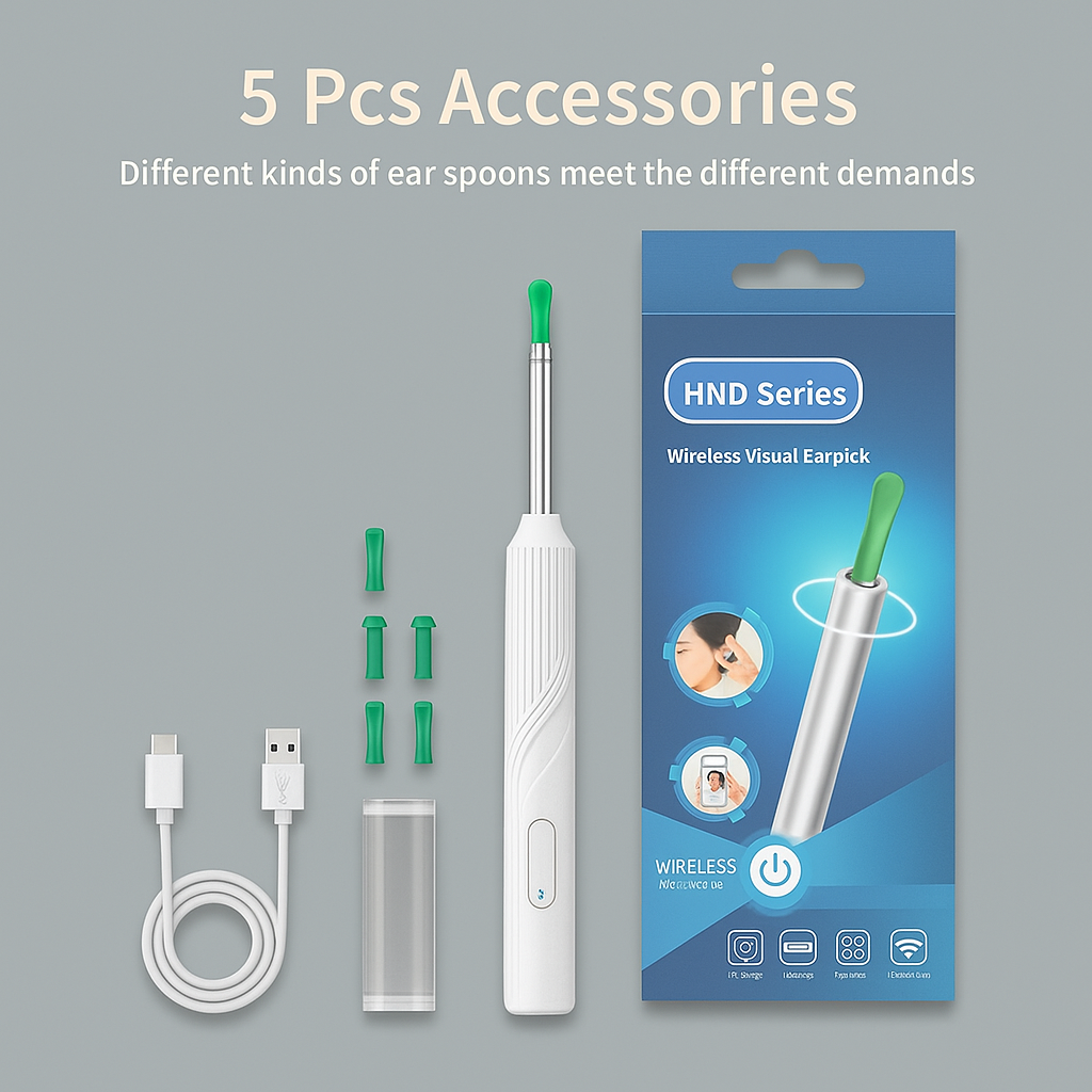 Wireless Otoscope Ear Cleaner with HD Camera & LED Lights - SmrtNesT